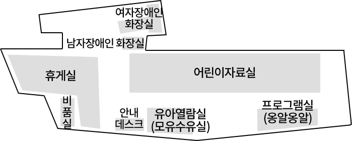 매곡도서관 1층 층별 안내도