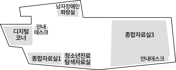 매곡도서관 2층 층별 안내도