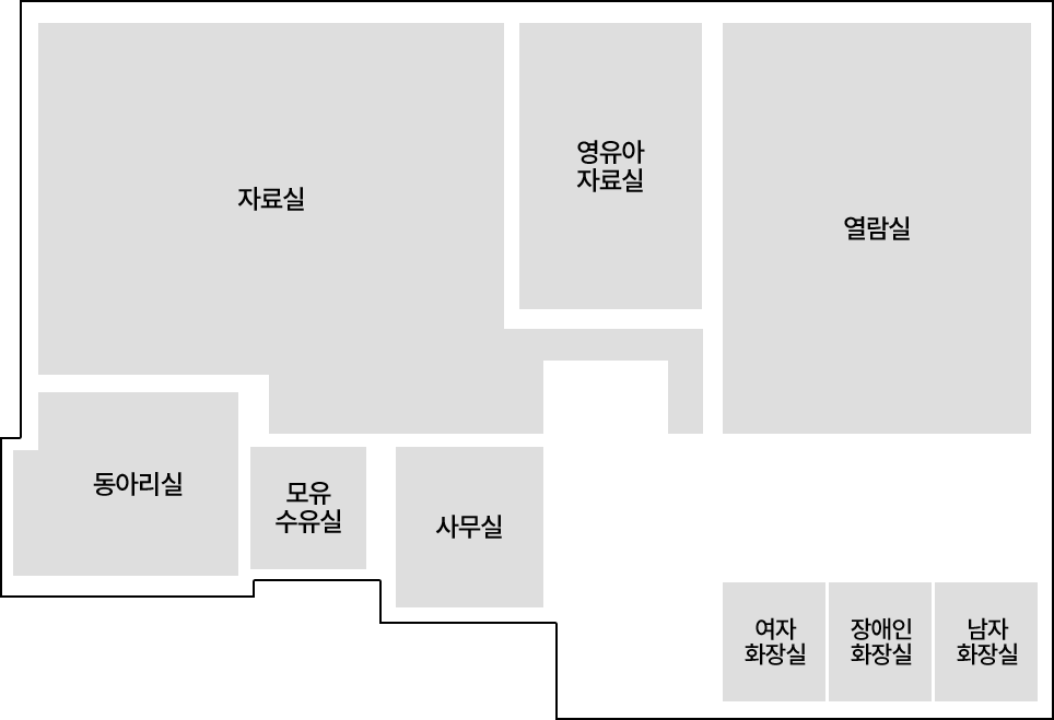 명촌어린이도서관 4층 층별 안내도